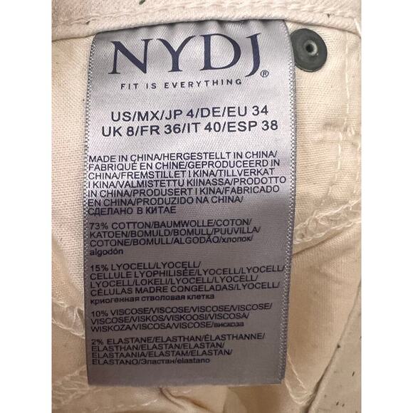 NYDJ Women's High Rise A-line Palm Tree Shorts NEW Size 4 Lift Tuck Technology - Picture 10 of 13